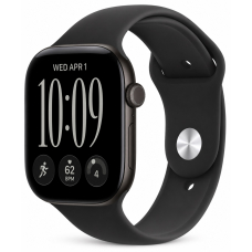 Apple Watch 12 42mm Black Aluminum Case / Black Sport Band