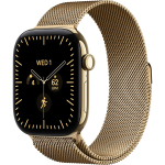 Apple Watch 12 46mm Radiant Gold Titanium / Milanese Loop