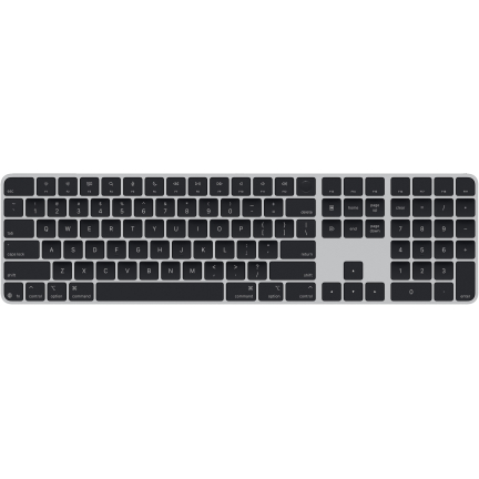 Apple Magic Keyboard with Touch ID and Numeric Keypad for Mac models with Apple silicon (USB-C) Black
