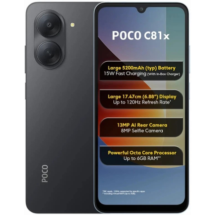 Xiaomi Poco C81x 3/64GB Crystal Black (Global)